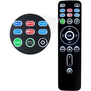 Backlit Universal Remote for Vizio Smart TVs
