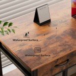 COZIFURNI 48-Inch Desk and Chair Set for Home