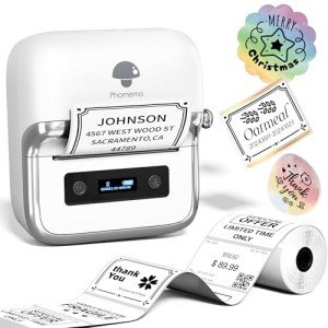 Portable Thermal Label Maker for Home & Business