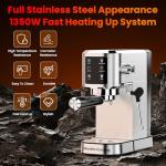 URintells 20 Bar Touch Screen Espresso Maker