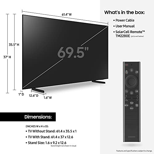 70" SAMSUNG QLED TV with Alexa