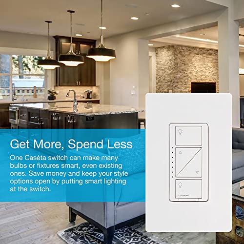 Lutron Caséta Wireless Smart Dimmer Switch - White