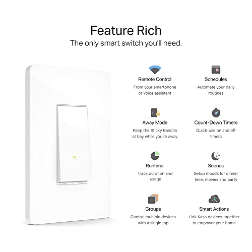 Kasa Smart Light Switch - Wi-Fi Alexa/Google Works