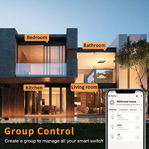 WiFi Alexa Compatible Smart Light Switches (2Pack)