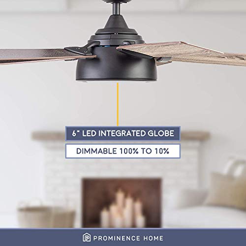 Matte Black 52" Smart Ceiling Fan
