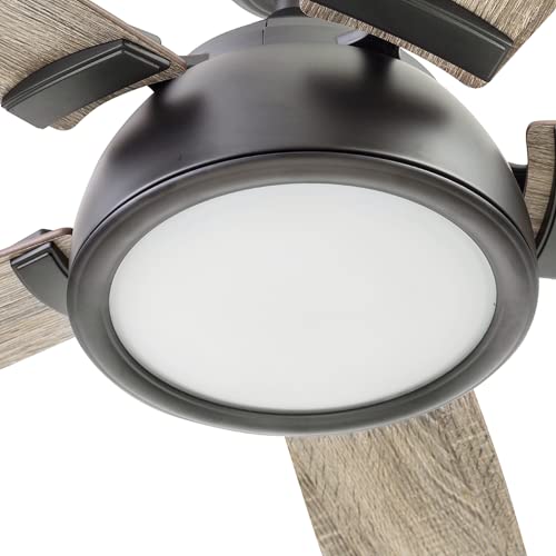 Matte Black 52" Smart Ceiling Fan