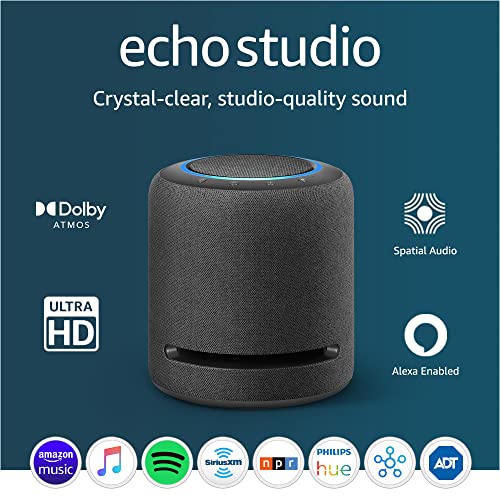 Echo Studio Smart Speaker with Alexa and Dolby Atmos