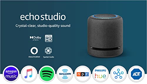 Echo Studio Smart Speaker with Alexa and Dolby Atmos
