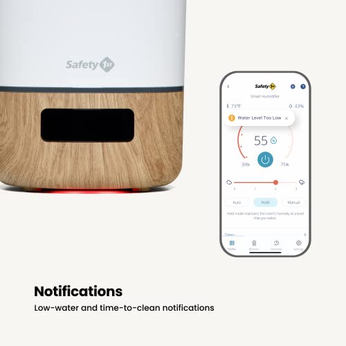 Safety 1ˢᵗ Smart Humidifier, Natural with White