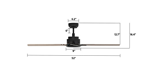 Smart Ceiling Fan with Alexa Compatibility