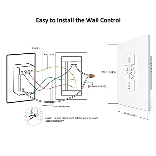 Smart Ceiling Fan with Light for Home Automation