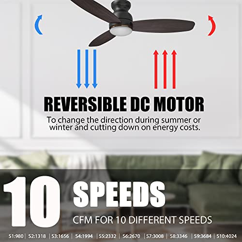 52" Smart Ceiling Fan with Lights & App Control