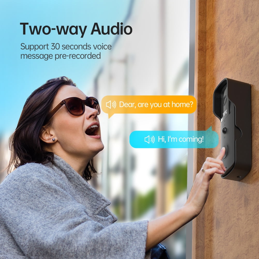 Wireless Video Doorbell with 1080P Camera & Chime