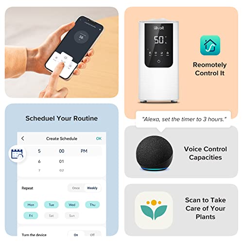 Smart Mist Humidifier with Oil Diffuser