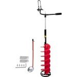 VEVOR 8" Ice Fishing Auger with Extensions and Adapter