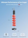 Eyoyo 8" Ice Auger Bit with Blade Protector