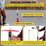 VEVOR 8" Ice Fishing Auger with Extensions and Adapter