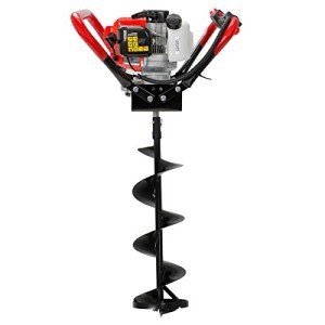55cc Gas-Powered Ice Post Hole Digger with Auger