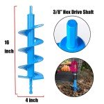 16" Auger Drill Bit with Tungsten Steel Blades