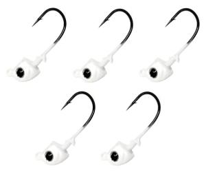 Tungsten Swimbait Jig Heads with Realistic Eyes - 5-Pack
