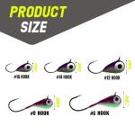 Tungsten Ice Jigs Variety Pack - 10 Pieces