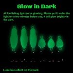 Luminous Ice Fishing Jigs for Walleye and More