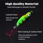 Luminous Ice Fishing Jigs for Walleye and More