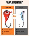 THKFISH Ice Fishing Jigs Kit for Walleye