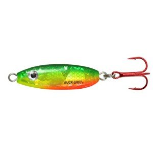 Northland Buck-Shot Ice Fishing Rattle Spoon - Firetiger