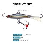 BASSDASH Glide Tail Winter Ice Fishing Lures