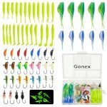 Gonex Ice Fishing Jig Set for Walleye and More