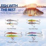 THKFISH Ice Fishing Jigs Kit for Walleye 8PCS