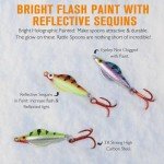 Dovesun Ice Fishing Jigs and Spoons Kit