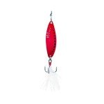 Clam Leech Flutter Spoon 1/4oz Glow Red