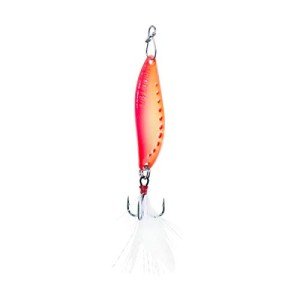 Clam Leech Flutter Spoon 1/4oz - Glow Chartreuse/Pink