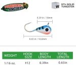 97% Pure Tungsten Ice Fishing Jigs - 5 Pack