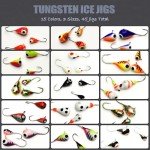VMSIXVM Tungsten Ice Jigs and Lures Kit