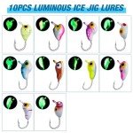 Goture Tungsten Ice Fishing Jigs Kit