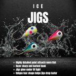 Tungsten Ice Jigs Variety Pack - 10 Pieces