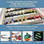 VMSIXVM Tungsten Ice Jigs and Lures Kit