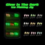 TG-DZURI Tungsten Ice Fishing Jigs Kit - 27 Pcs