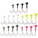 Walleye Tungsten Jig Head Variety Pack – 5 Colors