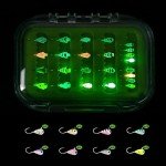 Glow in the Dark Tungsten Ice Fishing Jigs Kit