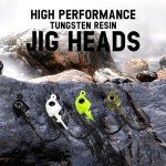 Tungsten Swimbait Jig Heads with Realistic Eyes - 5-Pack
