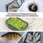TG-DZURI Tungsten Ice Fishing Jigs Kit - 27 Pcs