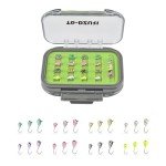 Glow in the Dark Tungsten Ice Fishing Jigs Kit