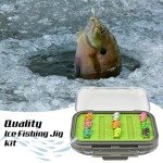 TG-DZURI Tungsten Ice Fishing Jigs Kit - 27 Pcs
