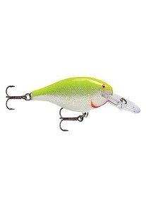Rapala Shad Rap 07 Fishing Lure - Silver Chartreuse