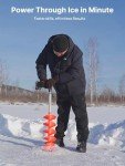 Eyoyo 8" Ice Auger Bit with Blade Protector