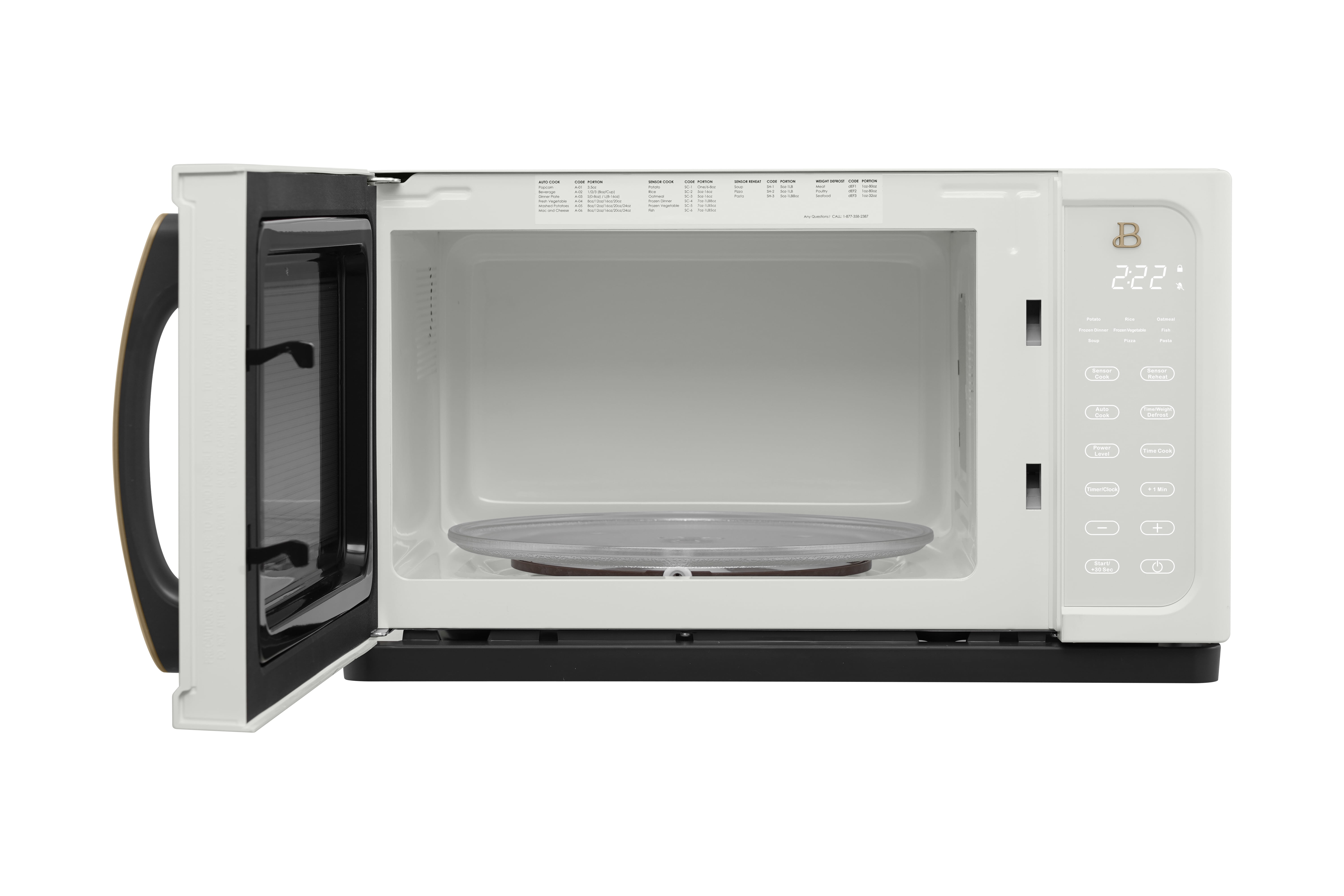 Drew Barrymore White Icing 1.1 Cu Ft Microwave